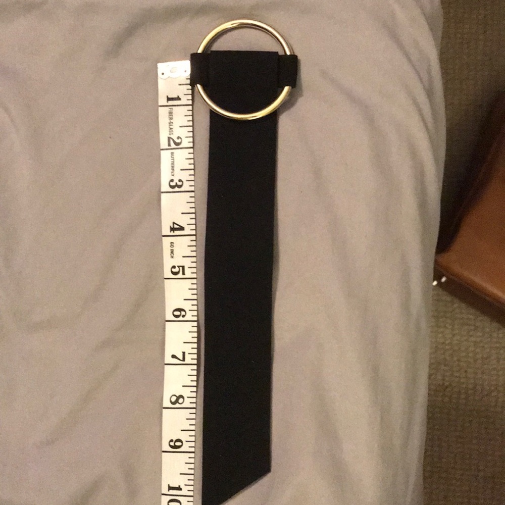 14K Gold Plated Brass Open Circle Cuff Bracelet - Picture 2 of 3